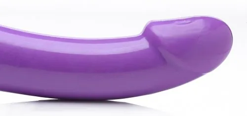 Strap U 7x Revolver Thick Vibrating Strapless Strap-on Purple | XR Brands Female Sex Toys