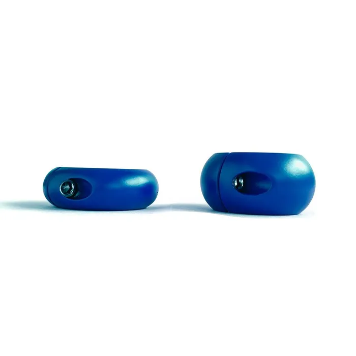 Anal | Black Label - Donut Ballstretcher - 30 x 35 mm - RVS - Mat Blauw - Black Label