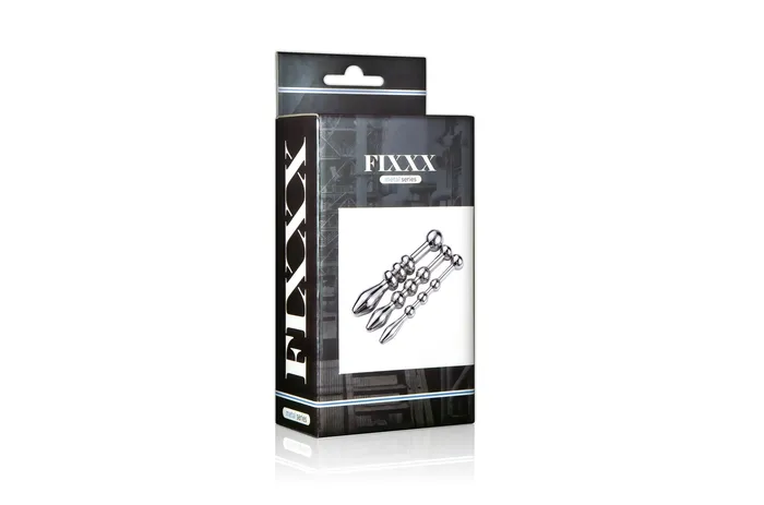 Anal | Fixxx - Penis Plug Set met Balletjes - 3 stuks - RVS - Zilver - Fixxx