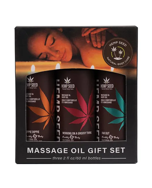 Earthly Body Couples Earthly Body Summer 2024 Massage Oil Gift Set 2 oz Asst Scents