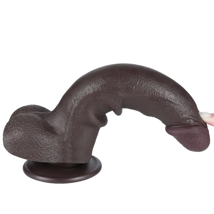 Fallo Scappellabile come un pene vero 8.5'' - Nero | Lovetoy Vibrators