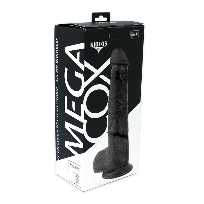 Kiotos Dildos | Kiotos Cox Mega Dildo Nr. 7 - 27 x 5.5 cm - Zwart