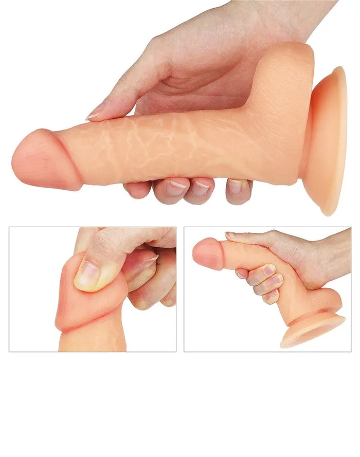 Lovetoy Dildos | Lovetoy - The Ultra Soft Dude Realistische Dildo - 18 x 4 cm