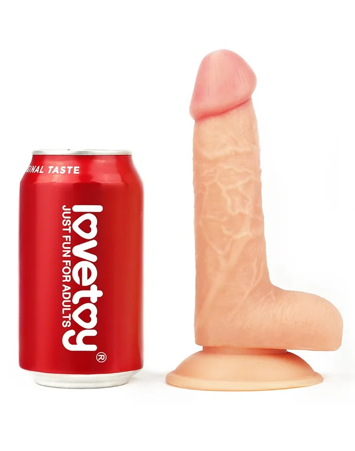 Lovetoy Dildos | Lovetoy - The Ultra Soft Dude Realistische Dildo - 18 x 4 cm