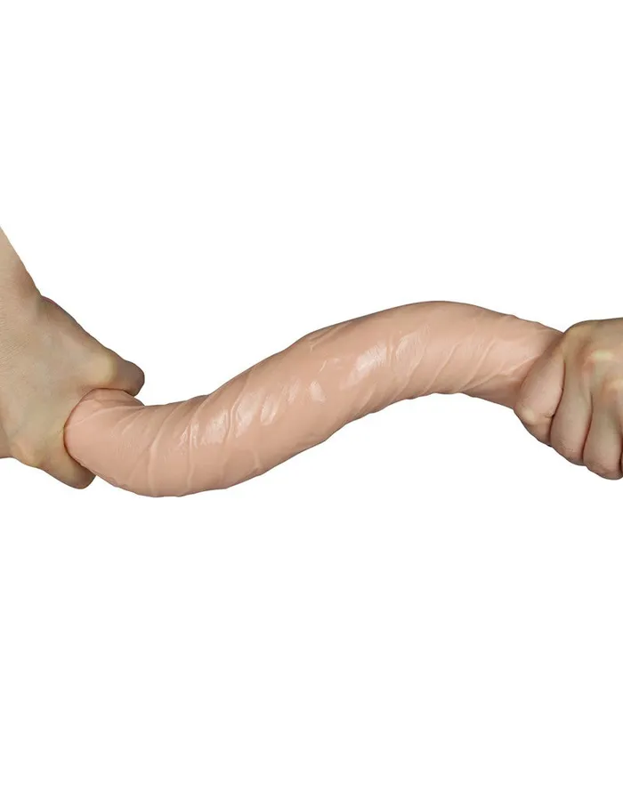 Lovetoy Lovetoy - Kingsize Slim Ultra Dubbele Dildo 45 cm - Lichte Huidskleur | Female Sex Toys