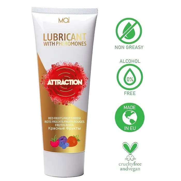 Lubrificante a base acquosa contenente feromoni aromatizzato al gusto di frutti rossi 75 ml Ma Anal