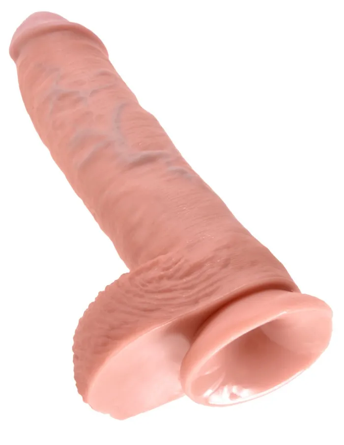 Pipedream - King Cock - Dildo met Balzak - 25,5 cm - Lichte Huidskleur | Pipedream Dildos