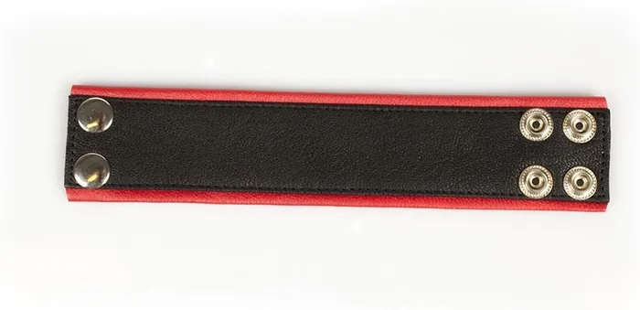 Restraints | Kiotos Kiotos Leather - Polsband - Leren Armband - Rood Zwart