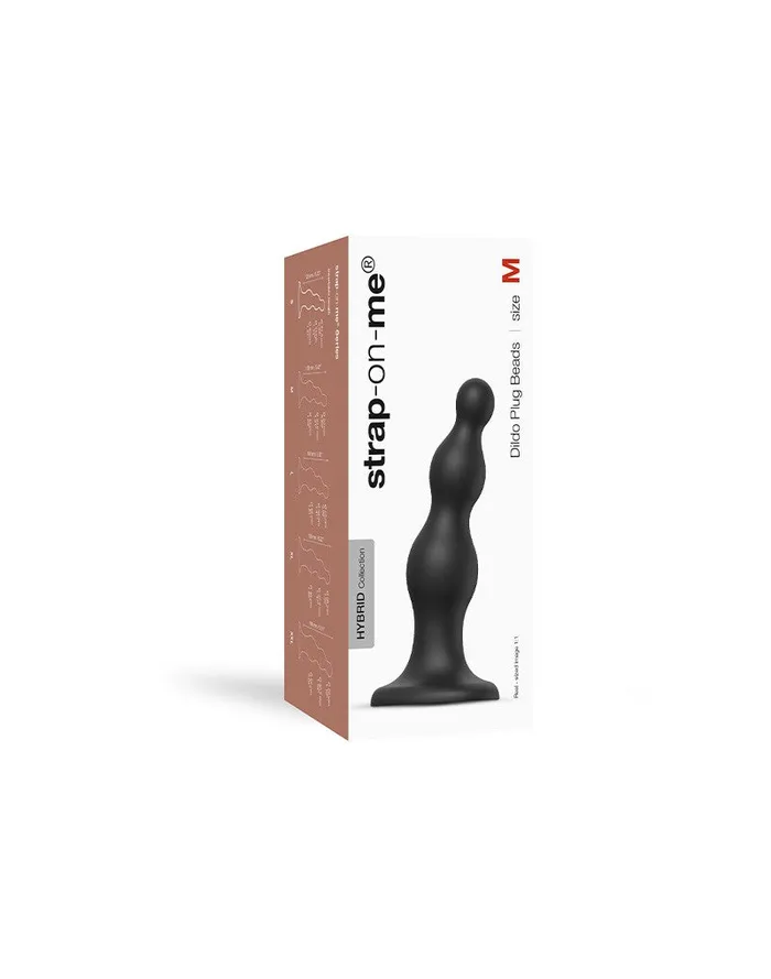 Strap-On-Me Female Sex Toys | Strap-On-Me - Dildo Plug Beads - Zwart