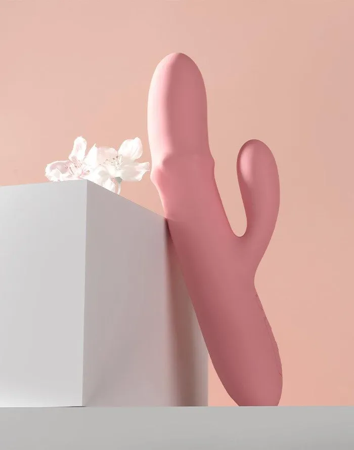 Svakom - Mora Neo - Interactieve Rabbit Vibrator met stotende kralen-ring - App Control - Roze | SVAKOM Female Sex Toys