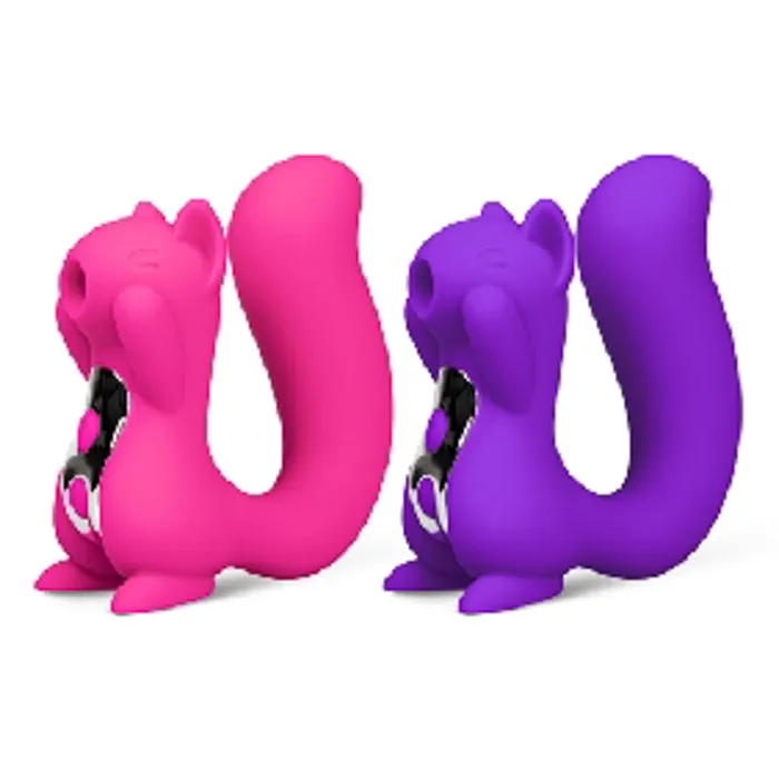 10 Speed Silicone Squirrel PinkPurple Vibrator Early2bed Vibrators