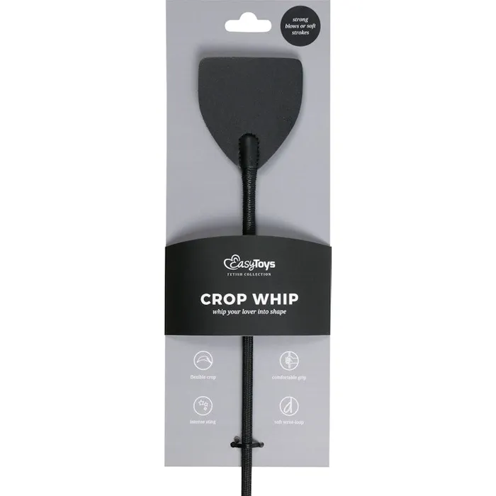 Anal | Fetish Collection Wide Crop Whip Black