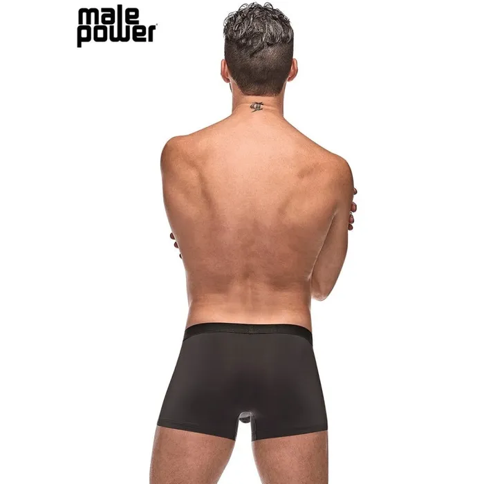 Anal | Private Screening Pot Leaf Pouch Short Black - Male Power