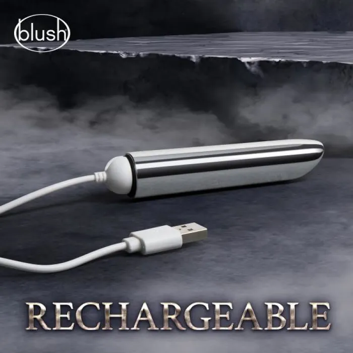 Blush Novelties Female Sex Toys | The Realm - Sliver Rechargeable Bullet - Silver