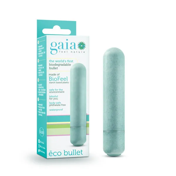 Blush Novelties Vibrators Gaia Eco Bullet Aqua Blue 89 cm 35 Bullet