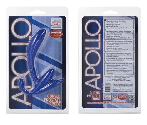 CalExotics Anal | Apollo Curve Prostate Probe - Blue