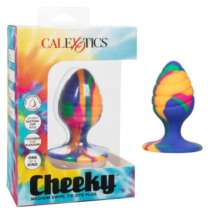 Calexotics Cheeky Medium Swirl Tie-Dye Plug | Anal