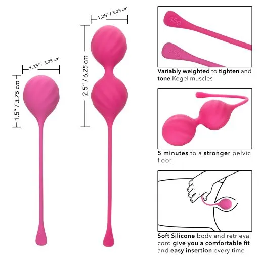 CalExotics Female Sex Toys | Kegel Training 2 Pc Set