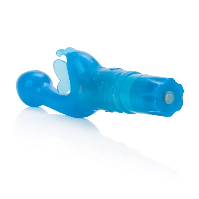 CalExotics Vibrators Butterfly Kiss Vibe Blue