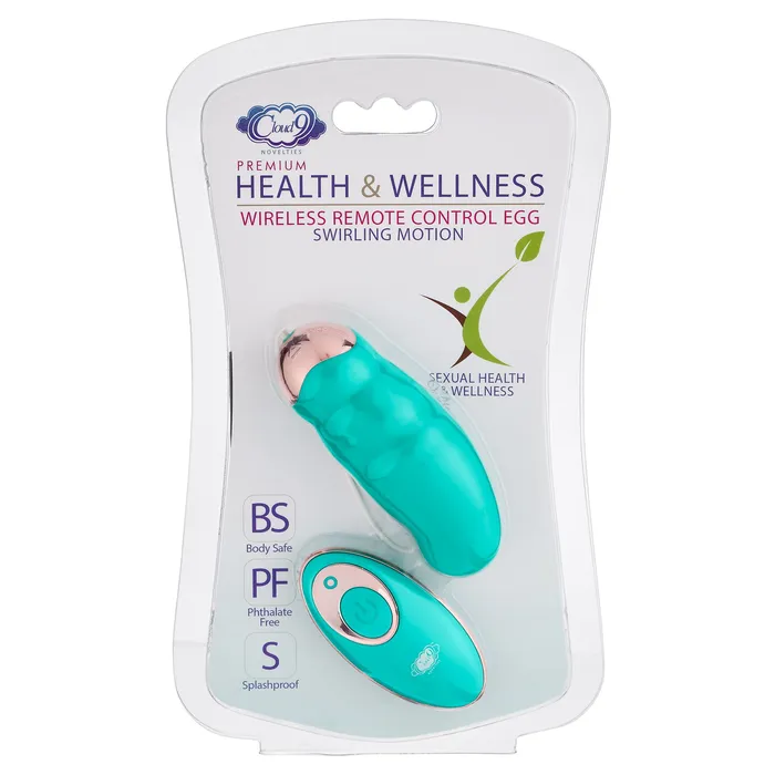 Cloud 9 Novelties Female Sex Toys | Cloud 9 Health & Wellness Wireless Remote Control Egg W/ Swirling Motion Teal