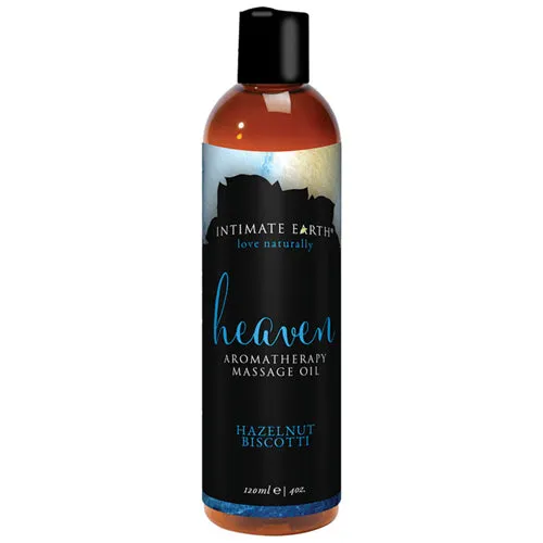 Couples Intimate Earth Heaven Hazelnut Biscotti Massage Oil 120ml Green Tea