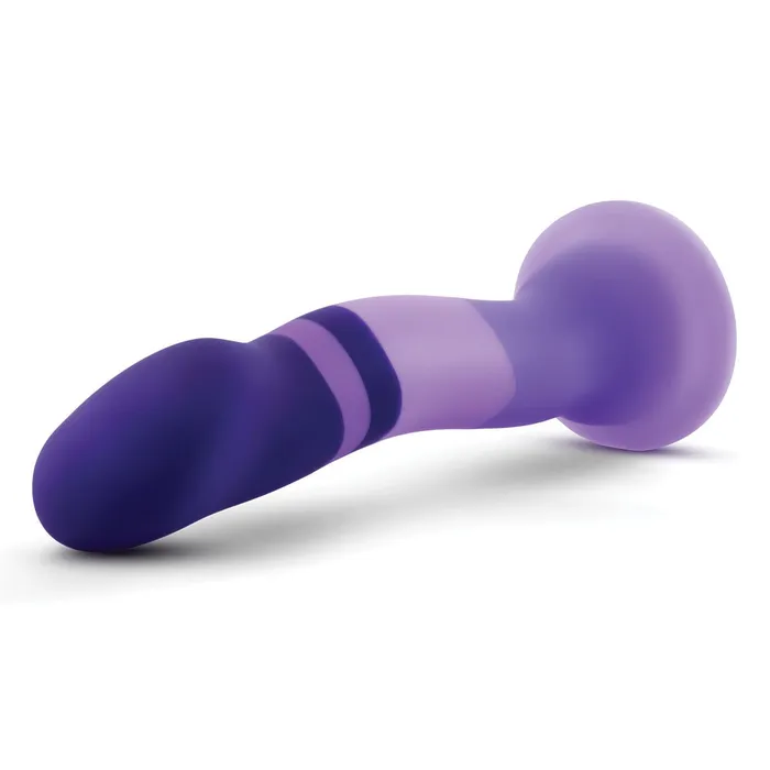 Dildos | Avant D2 Purple Rain Multi-Color Silicone Dildo by Blush - Blush Novelties