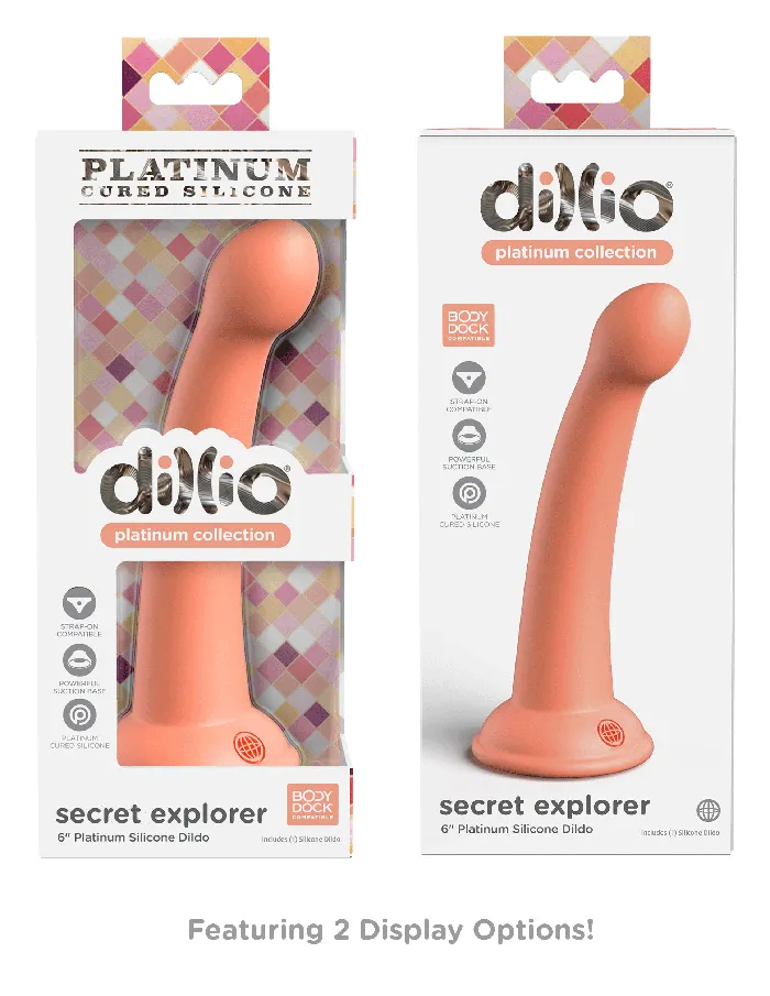 Dillio Platinum - Secret Explorer 6 Inch Dildo | Pipedream Dildos