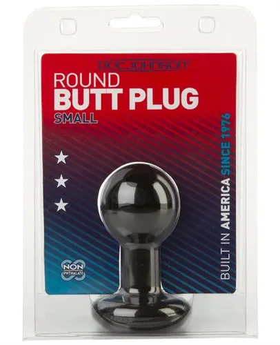 Doc Johnson Anal Round Butt Plug Small Black