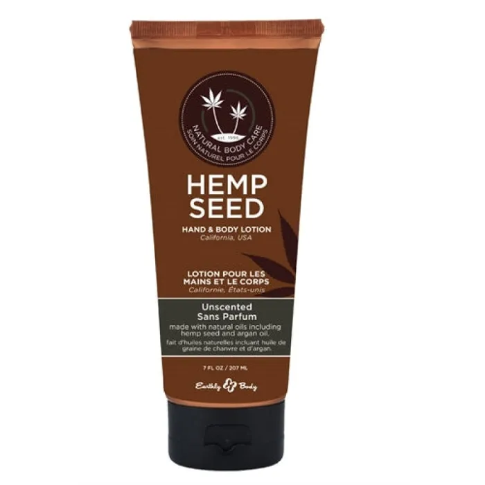 Earthly Body Female Sex Toys Hemp Seed Hand Body Lotion 7 Fl Oz Unscented