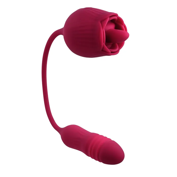 Evolved Novelties Vibrators | Wild Rose - Red: Ultimate Pleasure Tongue Vibrator