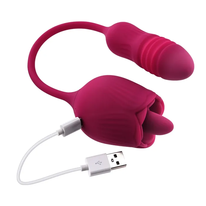 Evolved Novelties Vibrators | Wild Rose - Red: Ultimate Pleasure Tongue Vibrator