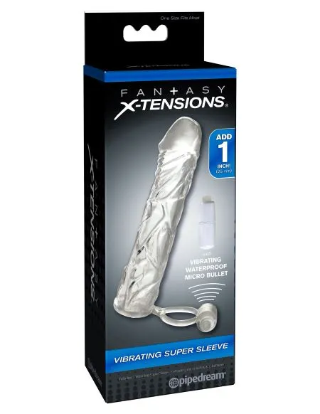 Fantasy X-tensions Vibrating Super Sleeve | Pipedream Male Sex Toys