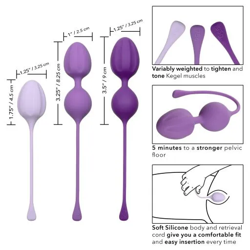 Female Sex Toys | CalExotics Kegel Training 3 Pc Set