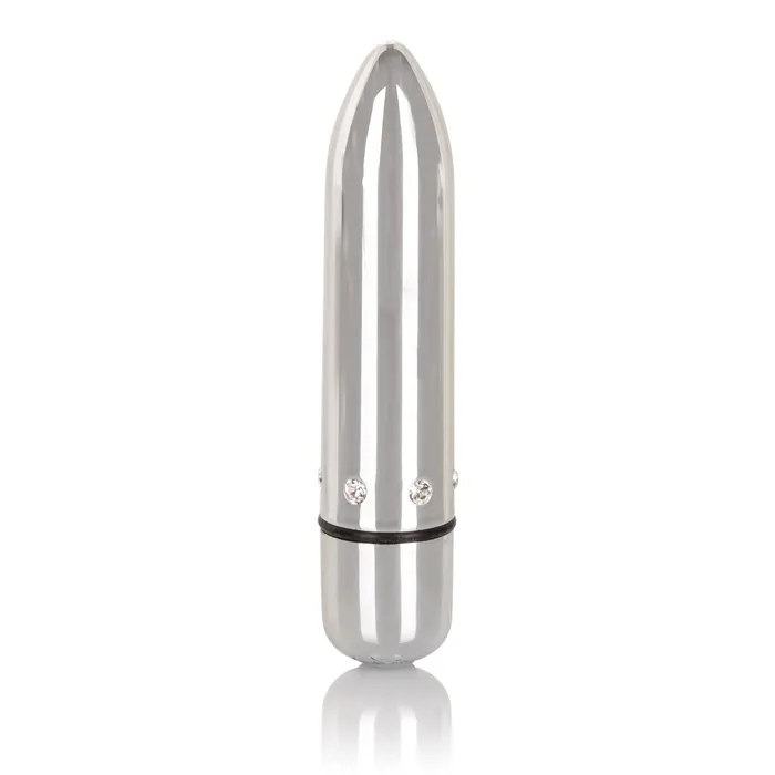 Female Sex Toys Crystal High Intensity Bullet Silver CalExotics