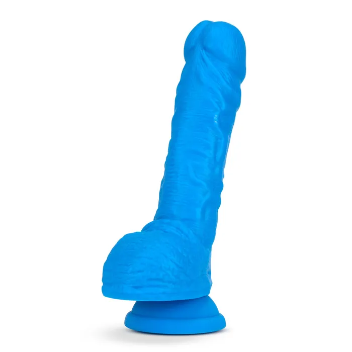 Female Sex Toys Eden Eden 9 Long Glow In The Dark Blue Silicone Realistic Dildo With Suction Cup Base