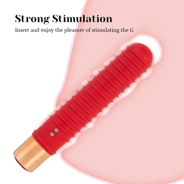 Female Sex Toys | Lovetoyshub Silicone Bullet Vibrator 7 Vibration Magnetic Charging