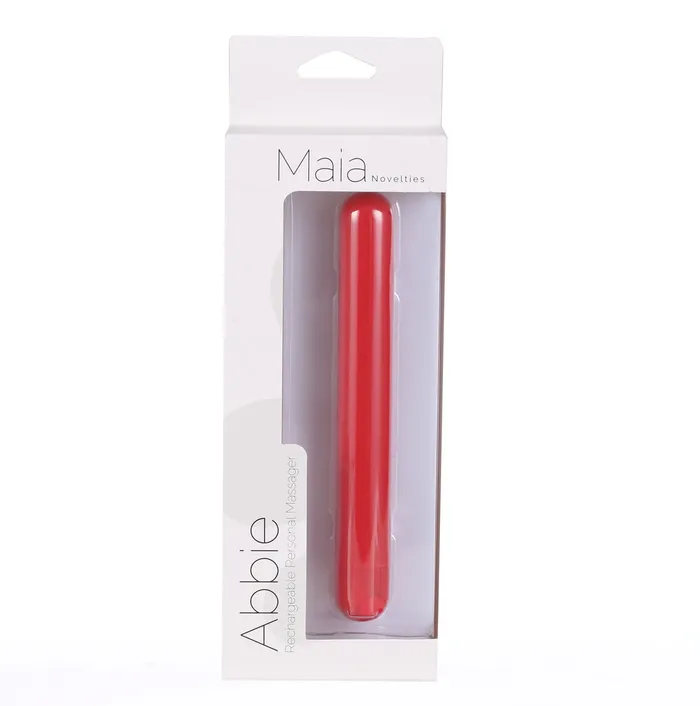 Female Sex Toys Maia Toys Abbie XLong Super Charged Bullet Vibrator Red