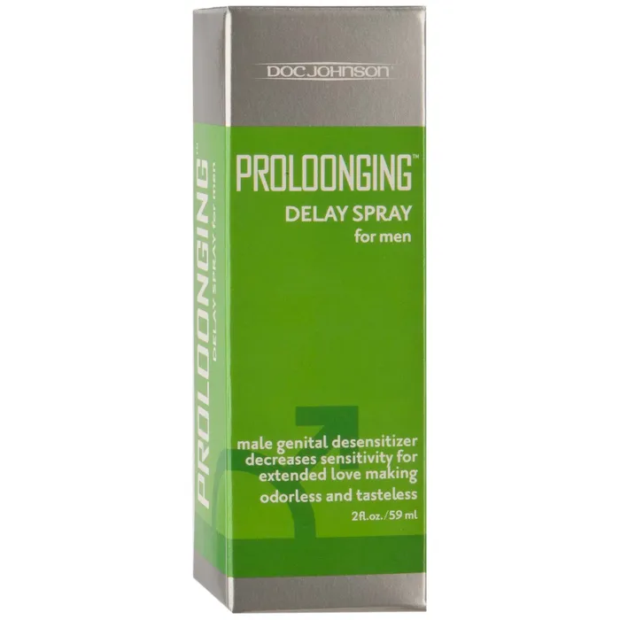 Female Sex Toys Proloonging Delay Spray for Men 2 Fl Oz Boxed Doc Johnson