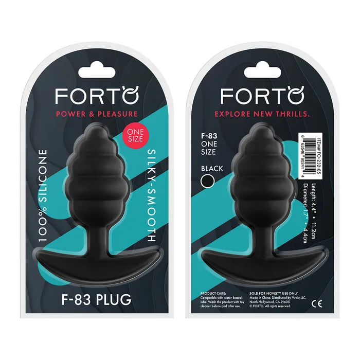 FORTO F-83 Spir Plug Black | FORTO Anal