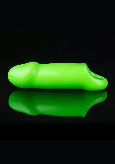 Glow Smooth Thick Stretchy Penis Sleeve Glow In The Dark Shots America Male Sex Toys