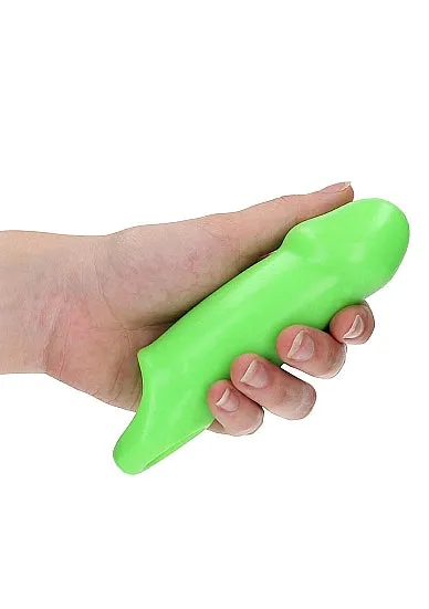 Glow Smooth Thick Stretchy Penis Sleeve Glow In The Dark | Shots America Male Sex Toys