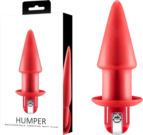 Humper Rechargeable Vibrating Butt Plug Red 35 Excellent Power Anal