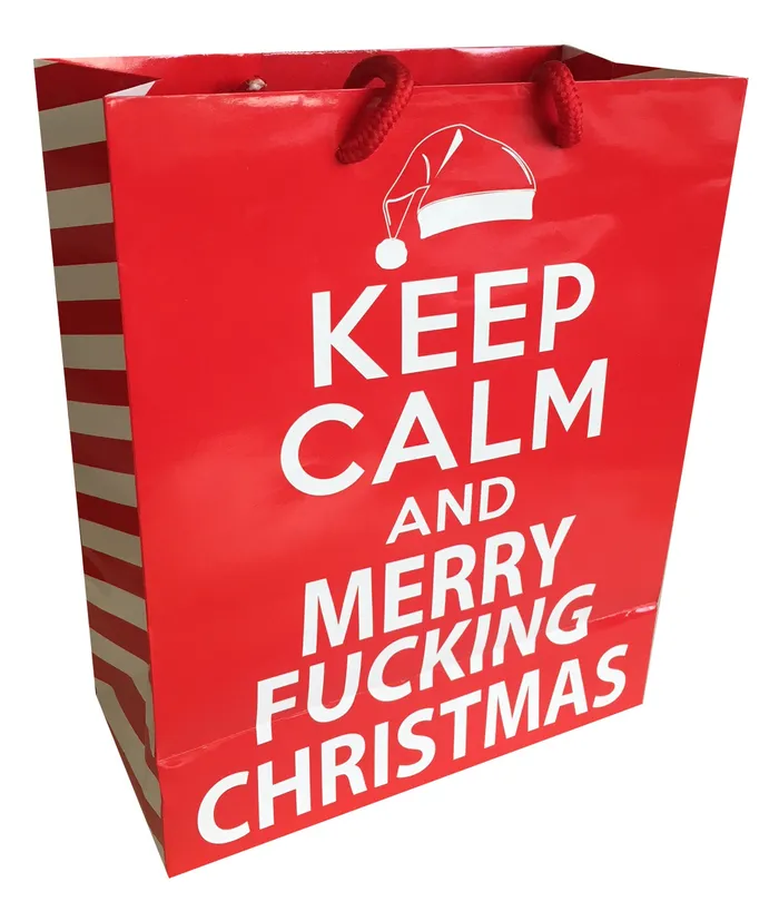 Kalan Vibrators Keep Calm Merry Fucking Christmas Gift Bag