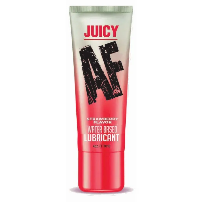 Little Genie Juicy Af Strawberry Water Based Lubricant 4 Oz Lubricants