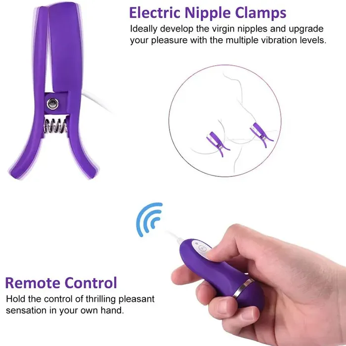 Lovetoyshub Couples | 10 Stimulation Modes Remote Control Nipple Sex Toys