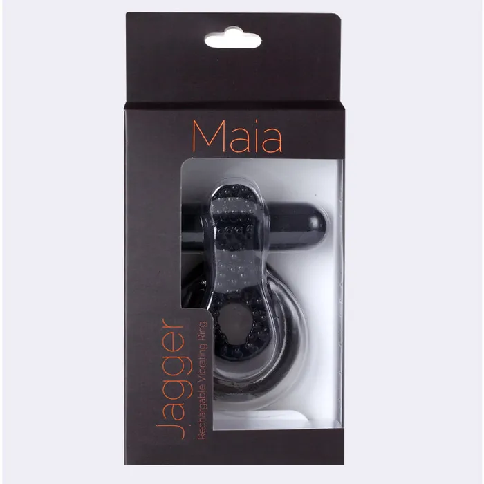 Maia Toys Couples | Jagger Vibrating Erection Enhancer Ring - Black