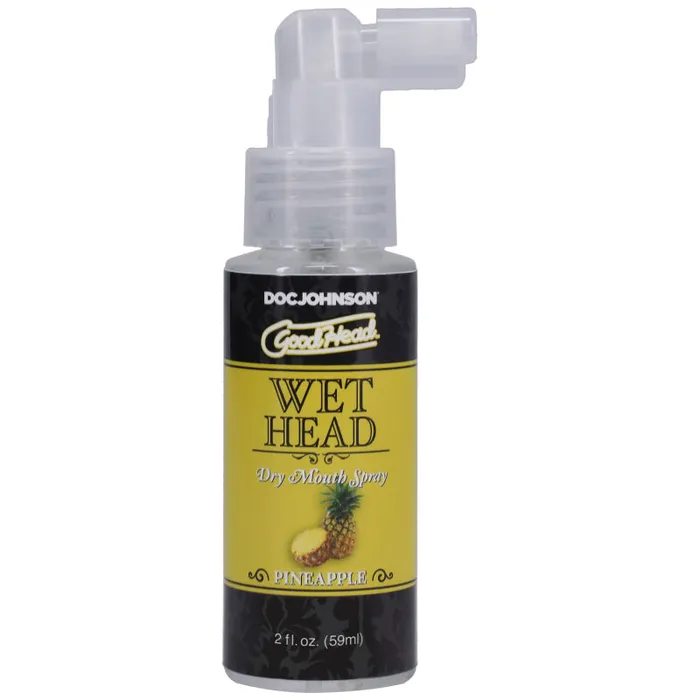 Male Sex Toys Doc Johnson Goodhead Wet Head Dry Mouth Spray Pineapple 2 Fl Oz