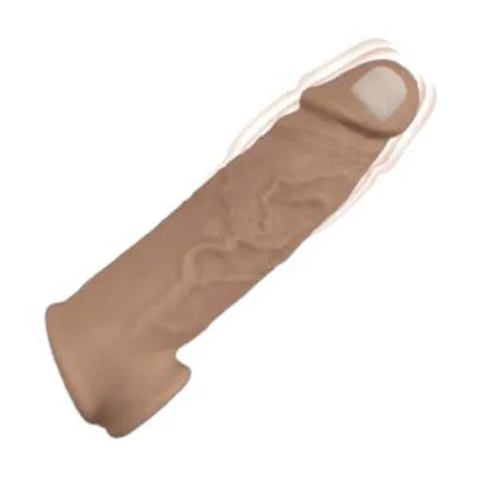 Male Sex Toys | Nasstoys Natural Realskin Vibrating Penis Xtender - Brown