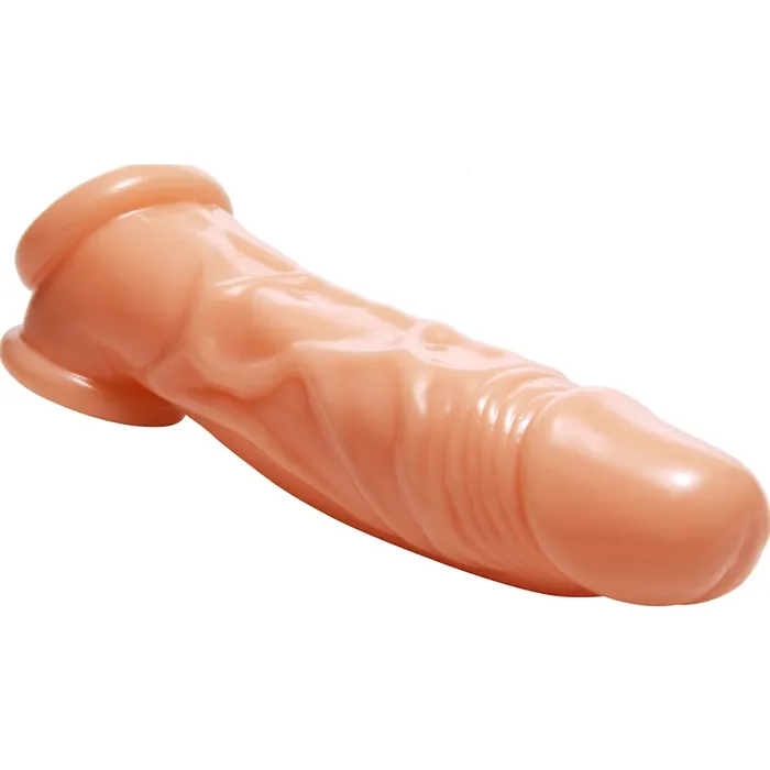 Male Sex Toys | Size Matters Realistic Flesh Penis Enhancer and Ball Stretcher