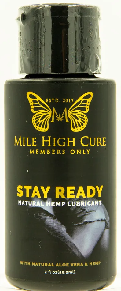 Mile High Cure Stay Ready All Natural Aloe Vera Hemp Lubricant 2 Fl Oz Mile High Cure Sexual Health Wellbeing